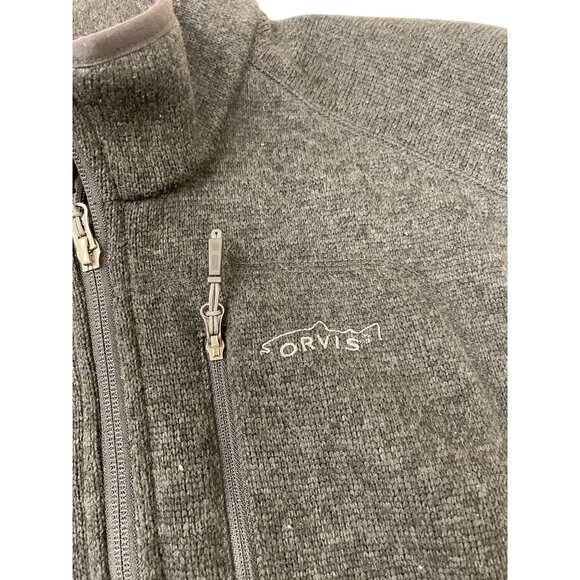 Orvis Mens Black Zip-Up Polyester Vest Size M SKU 8436 - Picture 6 of 16